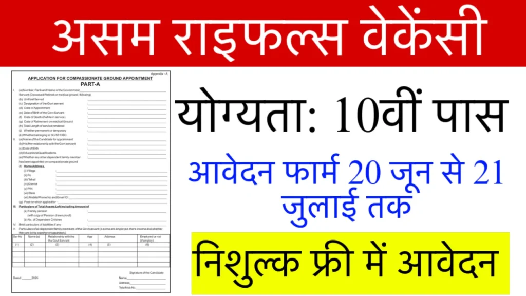 Assam Rifles Recruitment 2025