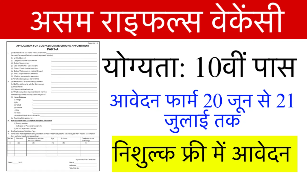 Assam Rifles Recruitment 2025
