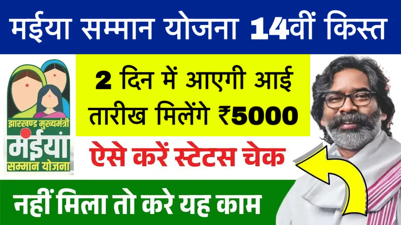 Maiya samman yojana 14 kist kab aayegi